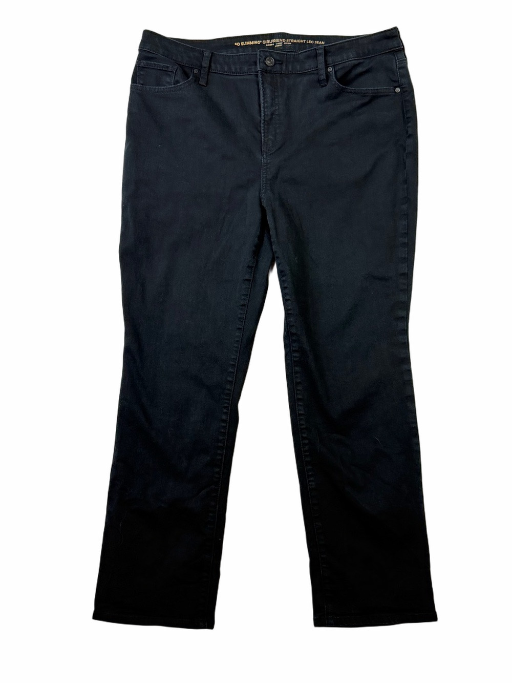 Chico's Jeans So Slimming Girlfriend Straight Leg Size 2.5 S (US L) Black